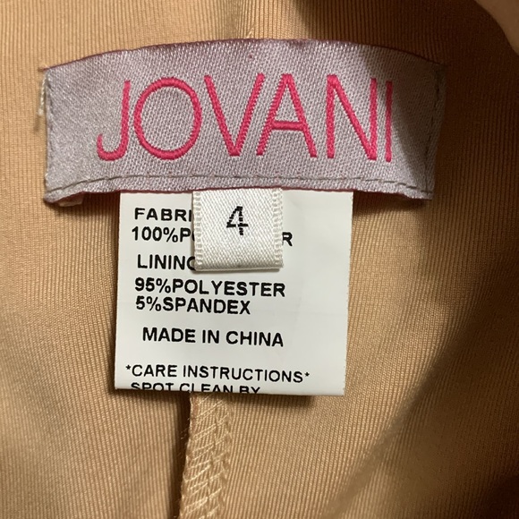 JOVANI Women’s Elegant Lace Beaded Midi Dress 4 Black - Picture 11 of 15